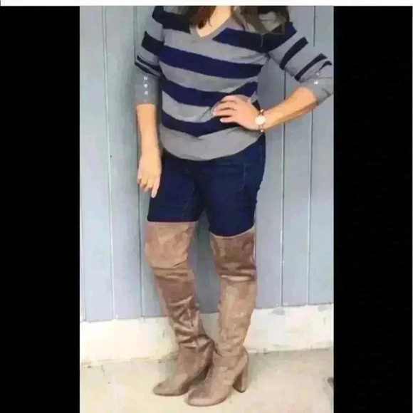 NWOT Target Brand Over the Knee Nude Boots Sz 6.5 - Picture 1 of 8